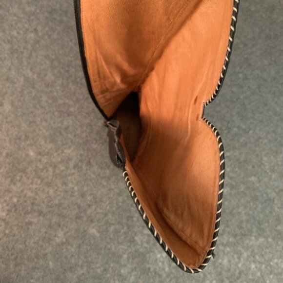 Staccato Women's Black Heel Pump Knee High Boots - Picture 7 of 13